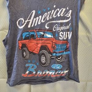 Vintage-Style Ford Bronco Graphic Muscle Tank